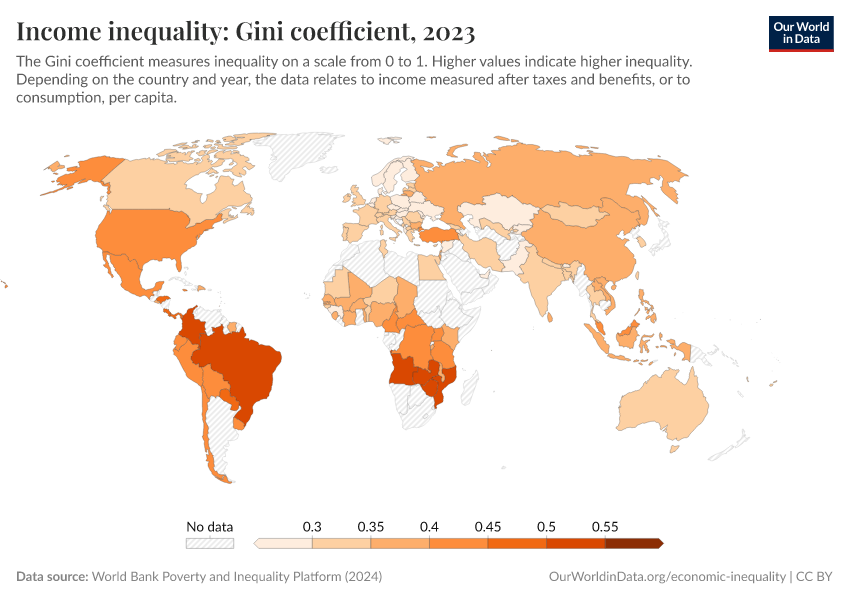 A thumbnail of the "Income inequality: Gini coefficient" chart